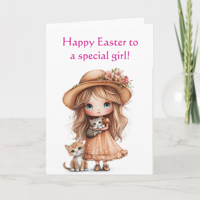 SPECIAL GIRL EASTER CARD (Front)