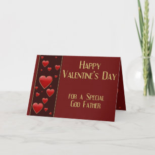 Special God Father Masculine Valentine Card