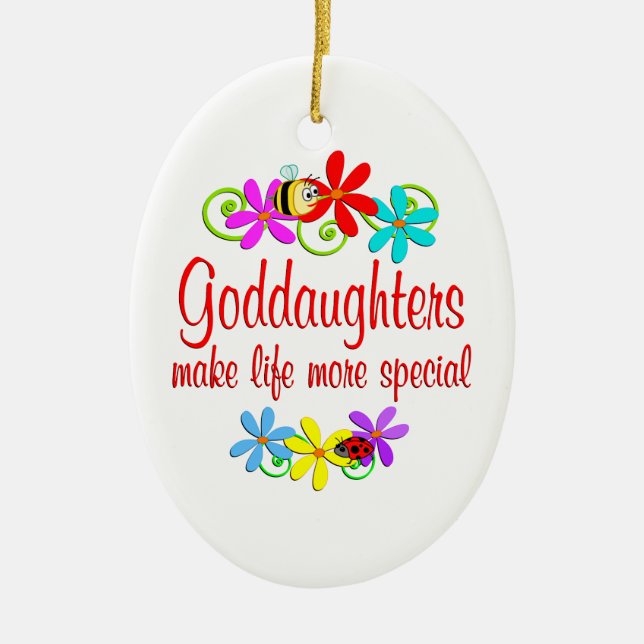 Special Goddaughter Ceramic Ornament (Front)