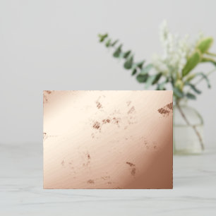 Special Gold Abstract Butterfly Pattern Foil Holiday Postcard