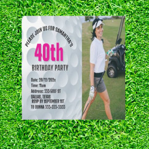 Special Golf Birthday Celebration Invitation