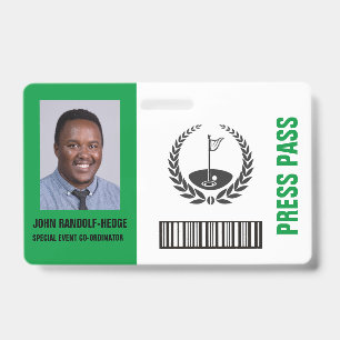 SPECIAL GOLF EVENT SECURITY BADGE