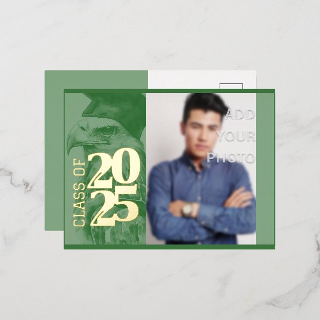 Special Graduation Foil Invitation Postcard (Front/Back)