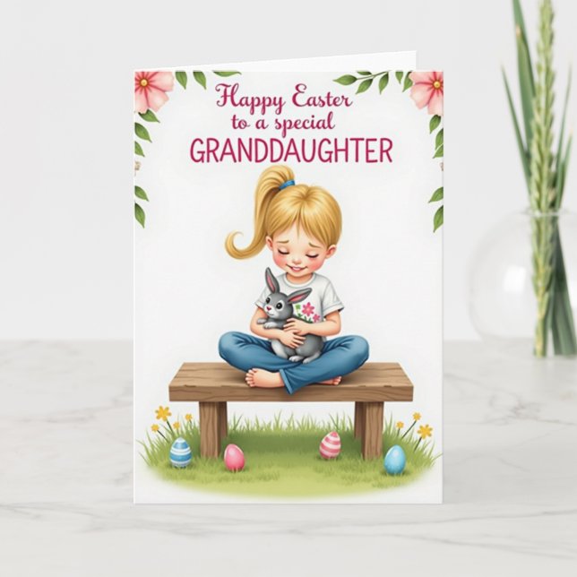 Special Granddaughter Easter Card (Front)