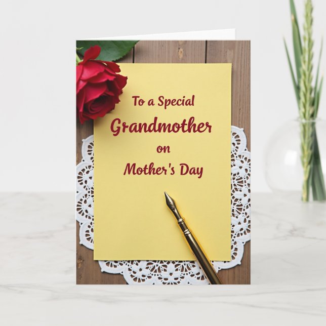 Special Grandmother Mothers Day Card (Front)