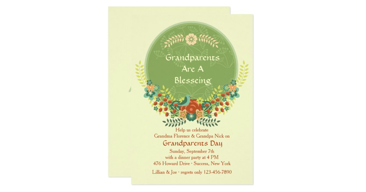 Special Grandparents Day Invitation