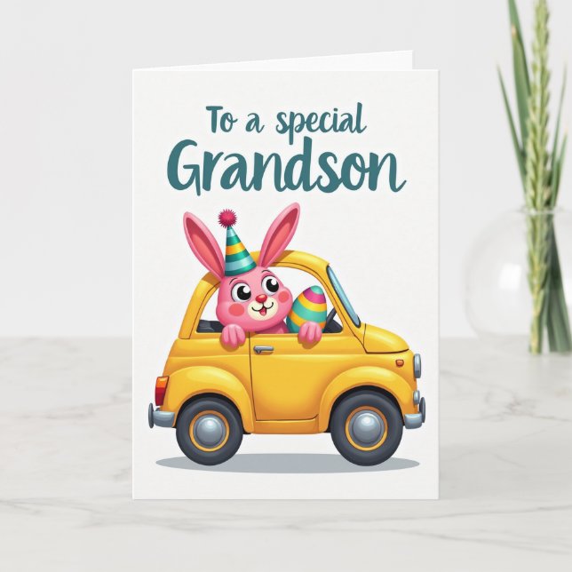 Special Grandson Auto Trip Card (Front)