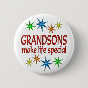 Special Grandson Button