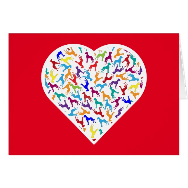 Special Great Dane Mom Valentine  Cards (Front Horizontal)