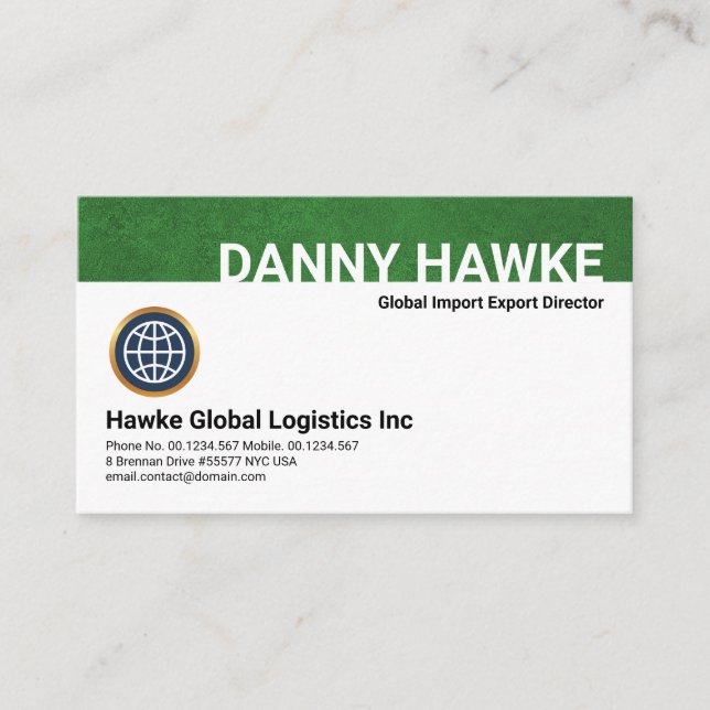 Special Green Grunge Layer CEO Founder SEO Business Card (Front)