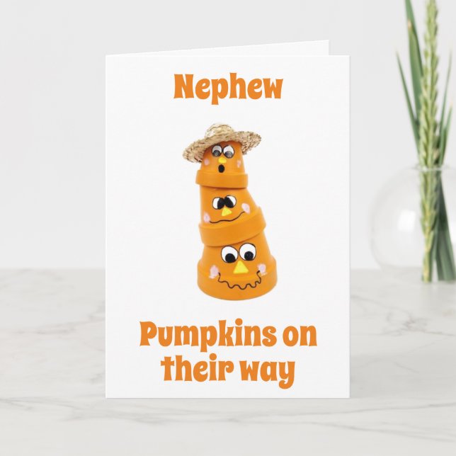 **SPECIAL HALLOWEEN** FOR A "SPECIAL NEPHEW!! CARD (Front)