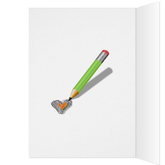 Special Hand Drawn Hearts Card (Inside (Left))