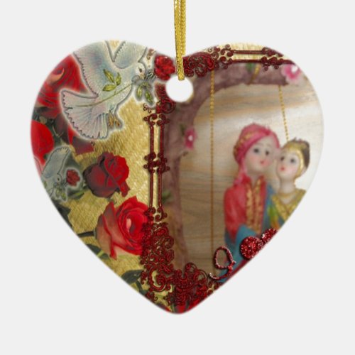 special Happy Valentine lovers to be Ceramic Ornament