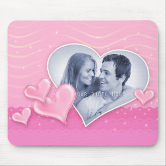 Special Hearts Photo Template Mouse Pad