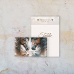 Special Horses Brown Wedding Table Place Card Holder