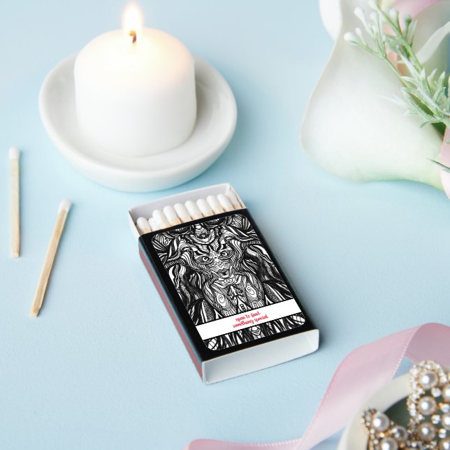 Special Illustration owl women body  Matchboxes (Insitu)