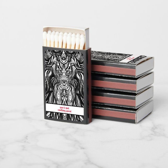Special Illustration owl women body  Matchboxes (Stacked)