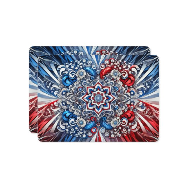 Special invitations with French Colors Design  (Front/Back In Situ)