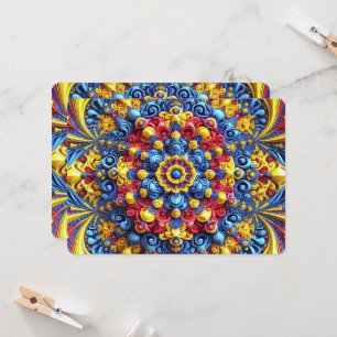 Special invitations with Romanian Colors Design