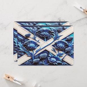 Special invitations with Scottish Thistles