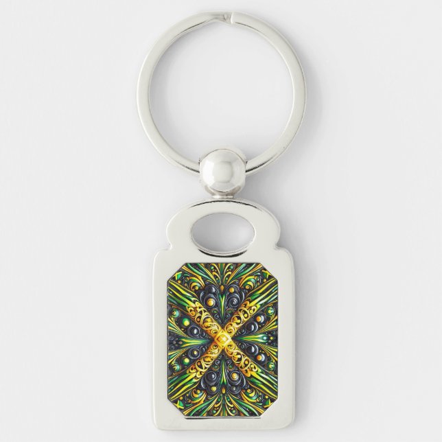 Special keychain with Jamaican Colors Design (Front)