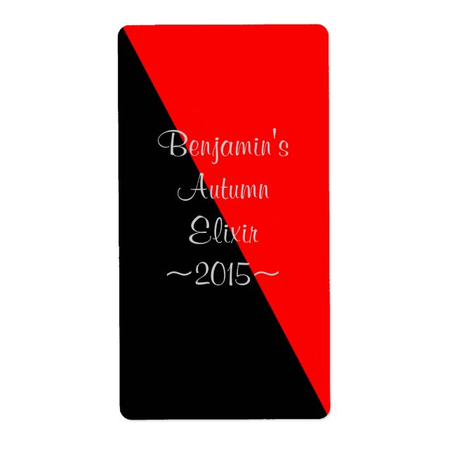 special label (Front)