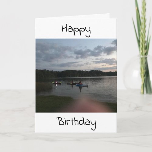 SPECIAL LAKE EFFECT WITH BIRTHDAY WISHES FOR YOU CARD