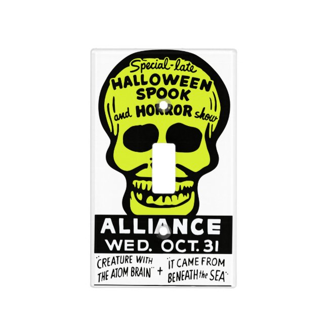 Special Late Spook and Horror Show Light Switch Cover (Front)