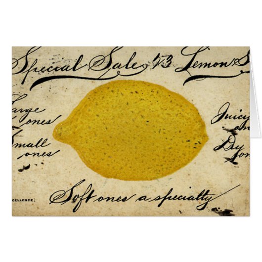 Special Lemons -1897 Cards (Front Horizontal)
