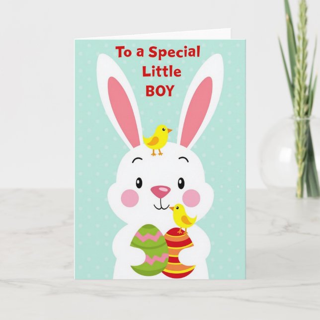 Special Little Boy Cute Art Card (Front)