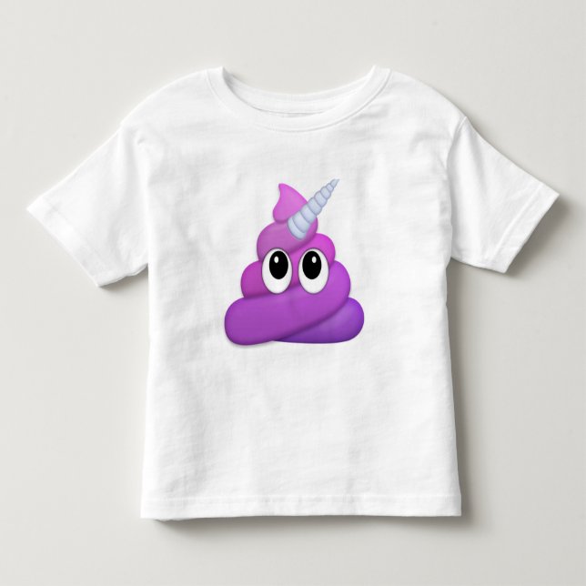 Special Little Unicorn Poop Emoji Toddler T-shirt (Front)