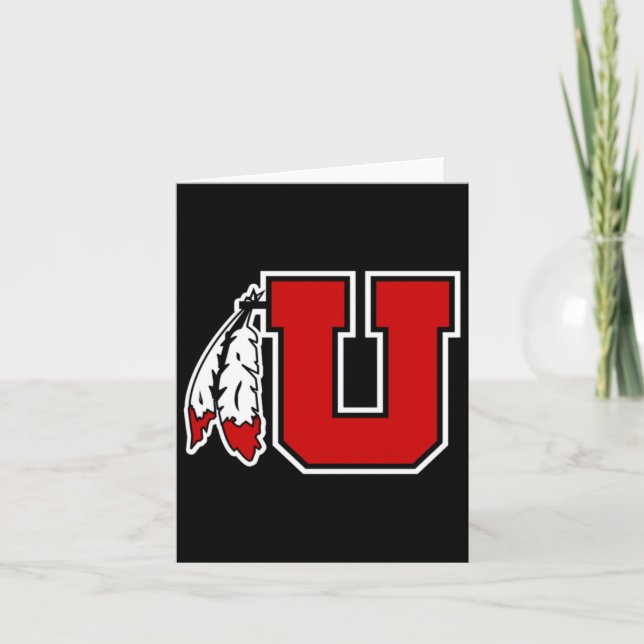 Special Logo Utah Utes Sticker  Card (Front)