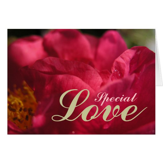 Special Love Flower Card (Front Horizontal)