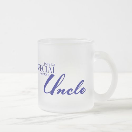 Special Love For Uncle Frosted Glass Coffee Mug
