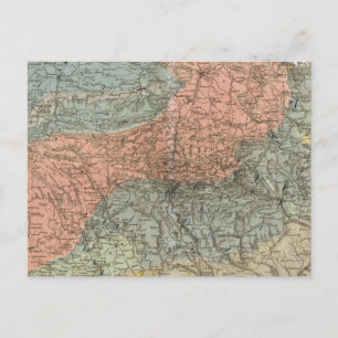 Special Map of Giant Mountains Postcard