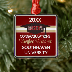 Special! Master Degree Metal Ornament