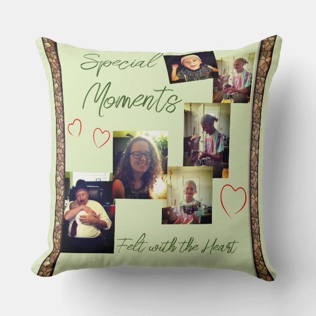 Special Memories Fun Throw Pillow (Front)