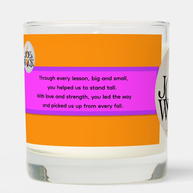 Special Messag From Children To Father Scented Candle (Front)