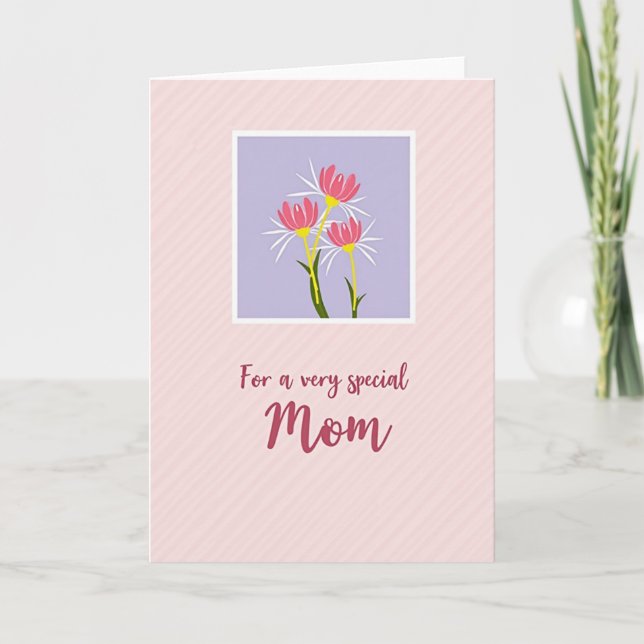 Special Mom Floral Card (Front)