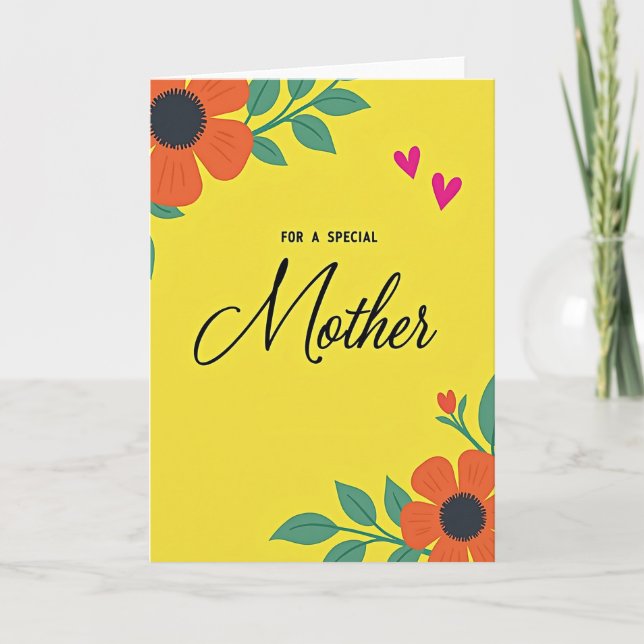 Special Mother Floral Card (Front)