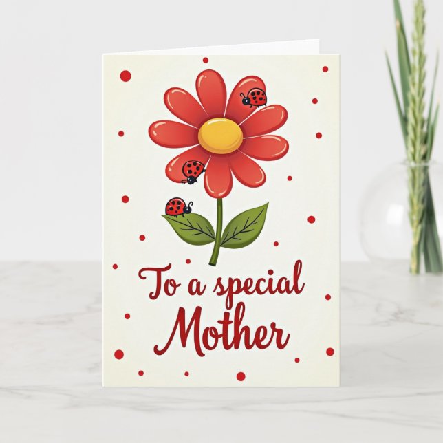 Special Mother Flower Card (Front)