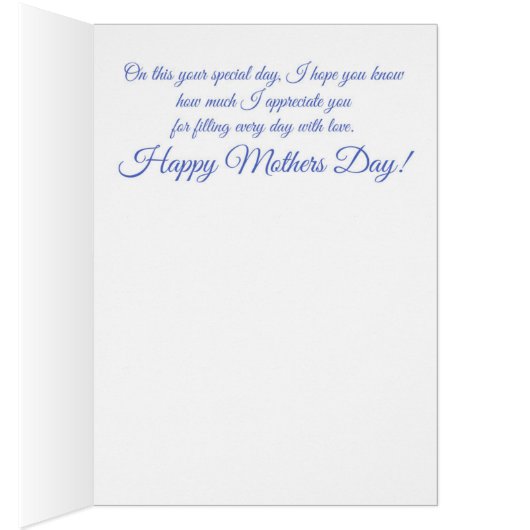 Special Mother - Greeting Card (Inside (Right))