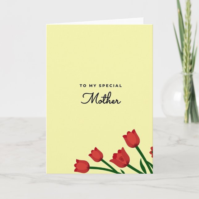 Special Mother Greeting Card (Front)