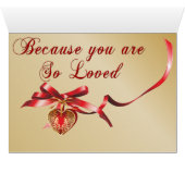 Special Mother-in-Law Gold and Red Filigree Heart (Inside Horizontal (Bottom))