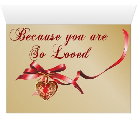 Special Mother-in-Law Gold and Red Filigree Heart (Inside Horizontal (Bottom))