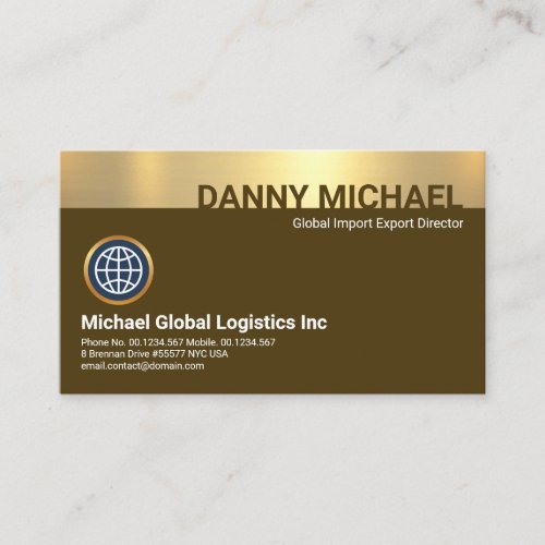 Special Name Holder Gold Layer CEO Founder Business Card