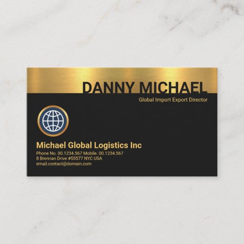 Special Name Silhouette Gold Layer CEO Founder Business Card