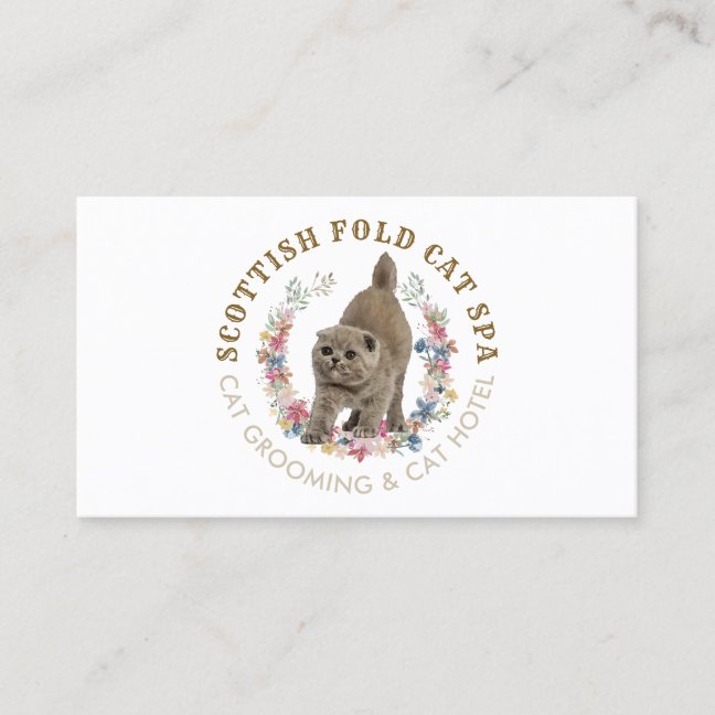 Special Needs Cat Care Support Business Card