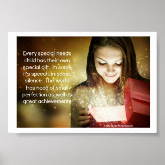 Special Needs Child Gift Poster