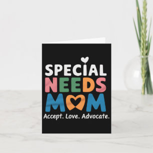 Special Needs Mom Mothers Day Mama Daughter Son Pr Card